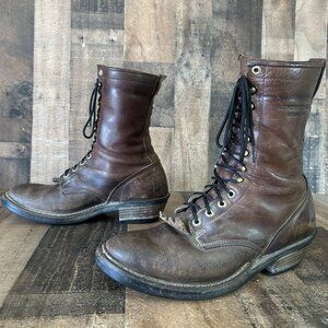 Whites Hathorn Explorer Logger Packer Plain Toe Work Boots Mens 11.5 D